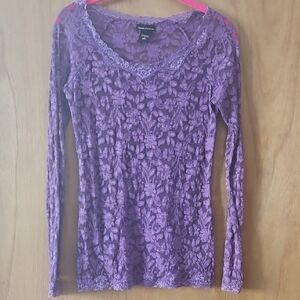 VICTORIA SECRET MODA INTERNATIONAL LACE TOP, SMALL